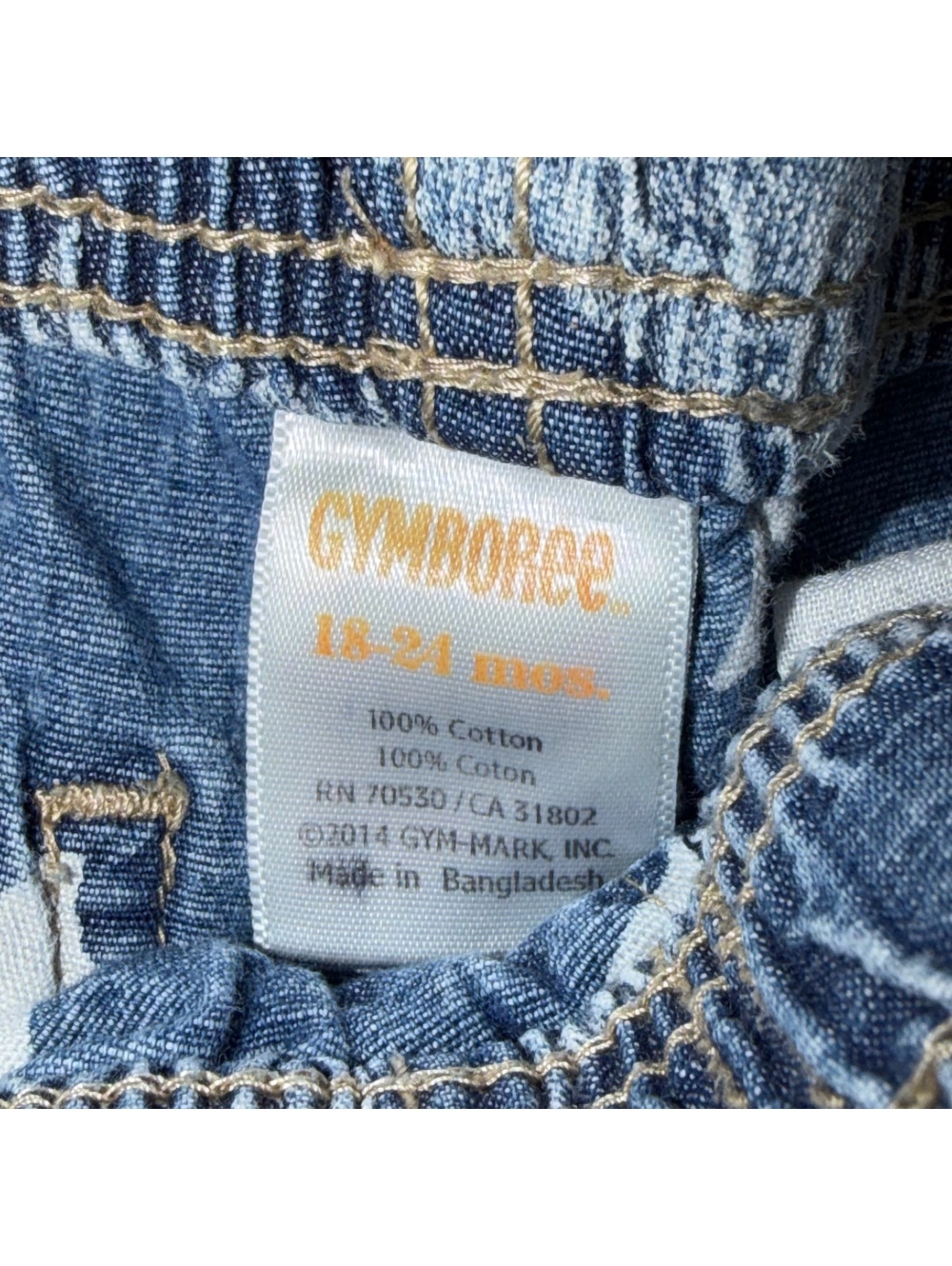 Gymboree Boys 18-24M Blue Shark Print Pull-On Shorts - Picture 4 of 5